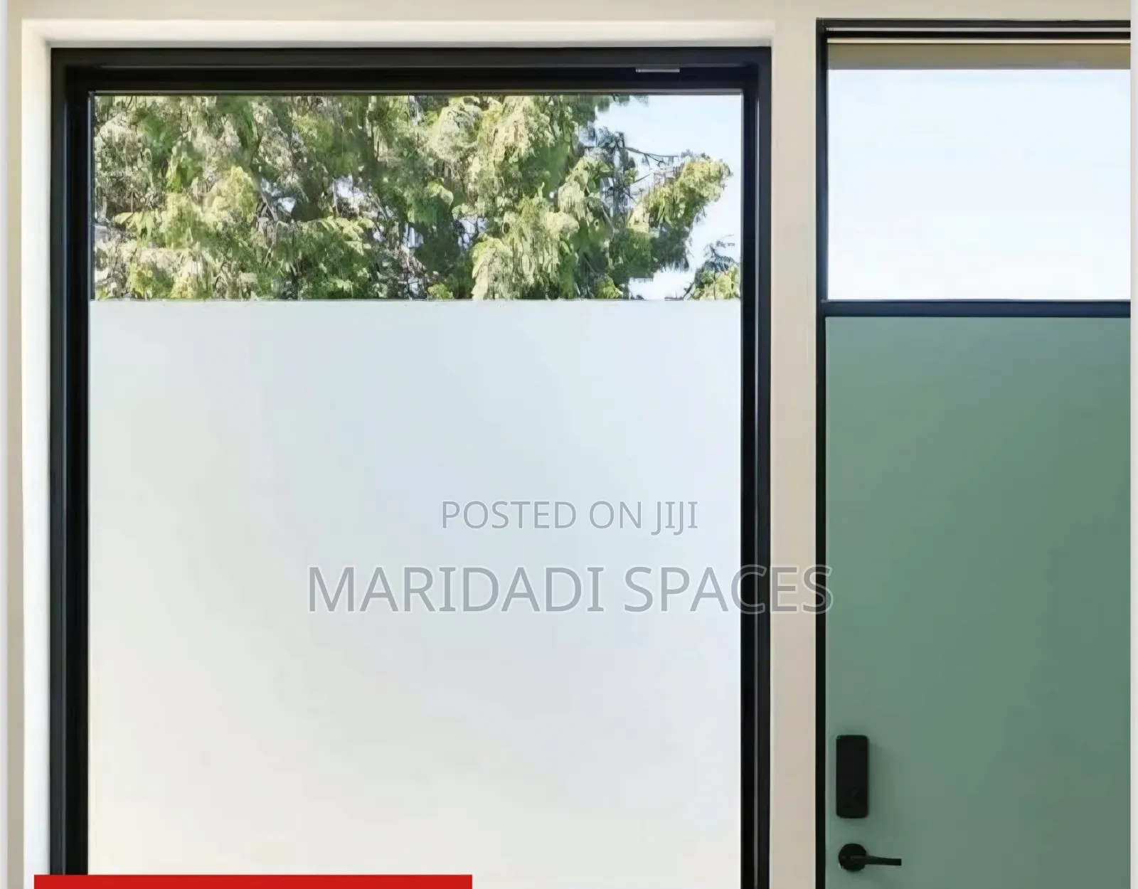 Elegant Plain Frosted Privacy Film for Glass Windows Doors