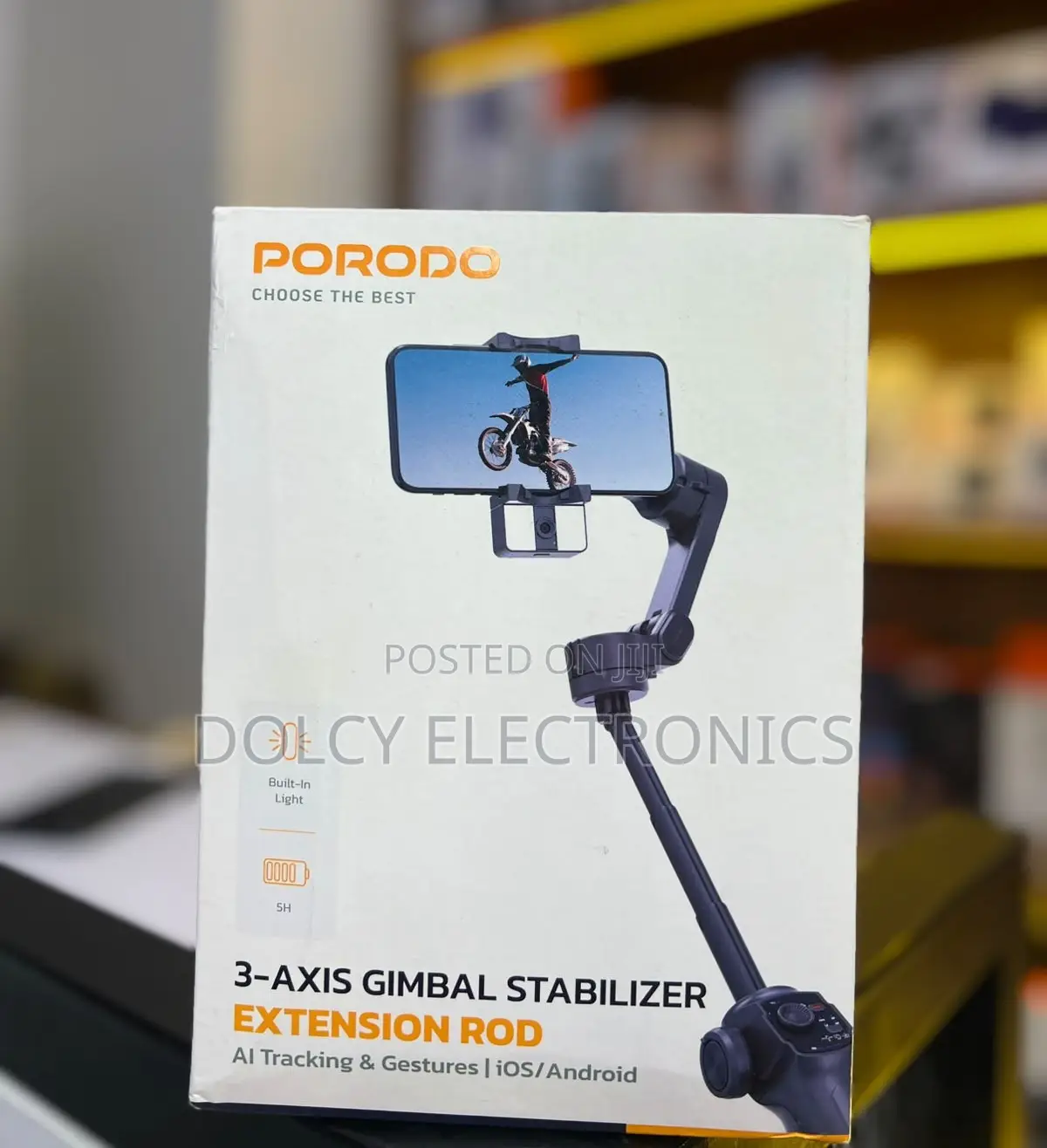 PORODO Extension Rod 3-Axis Gimbal Stablizer