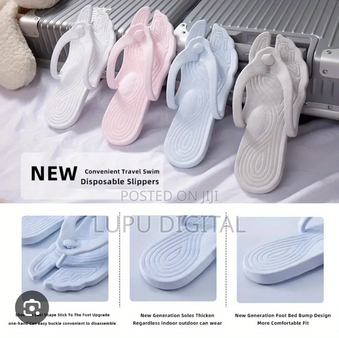 Detachable Flip Flop Foldable Bathroom Slippers