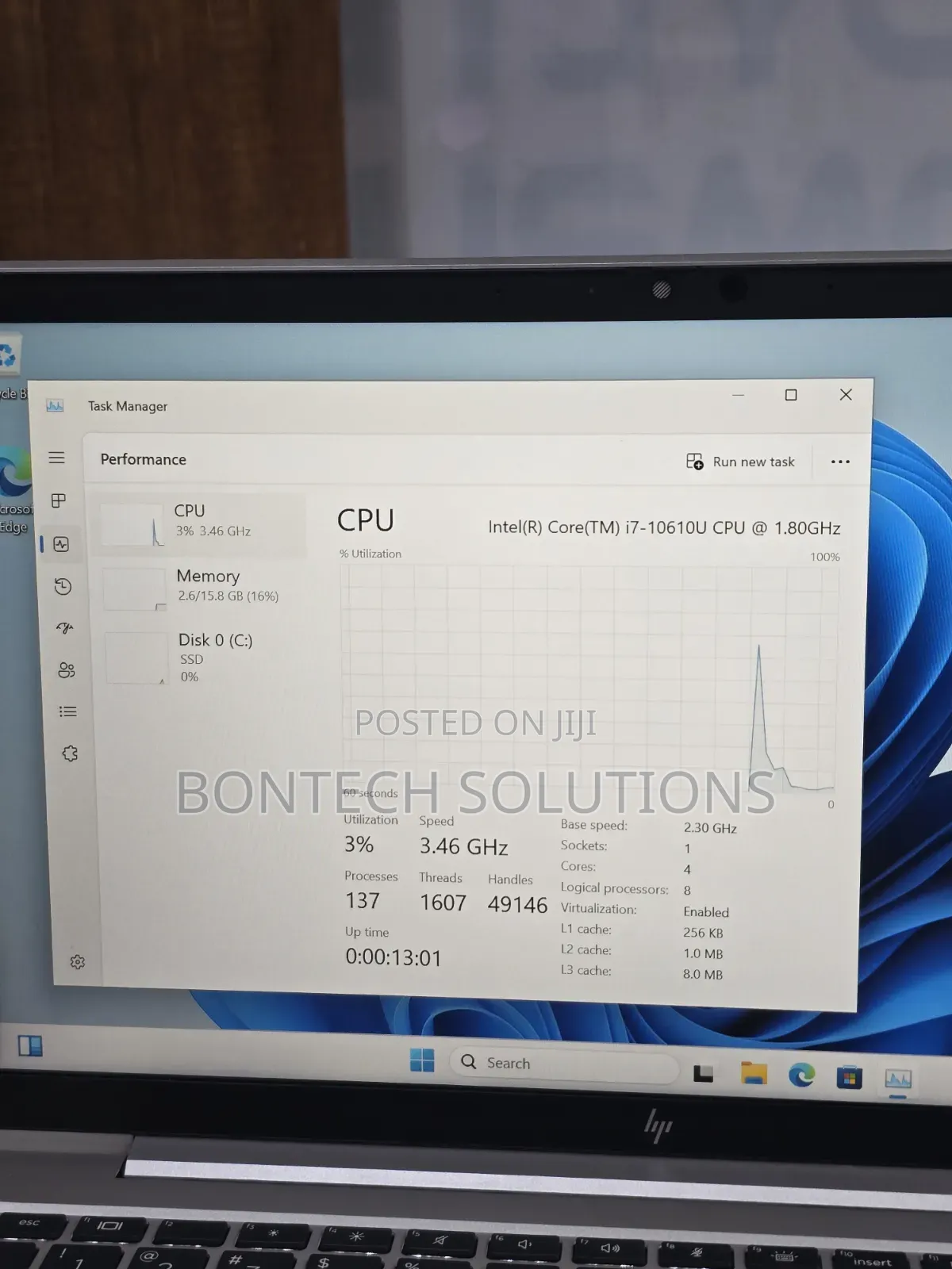Laptop HP EliteBook 840 G7 16GB Intel Core i7 SSD 512GB