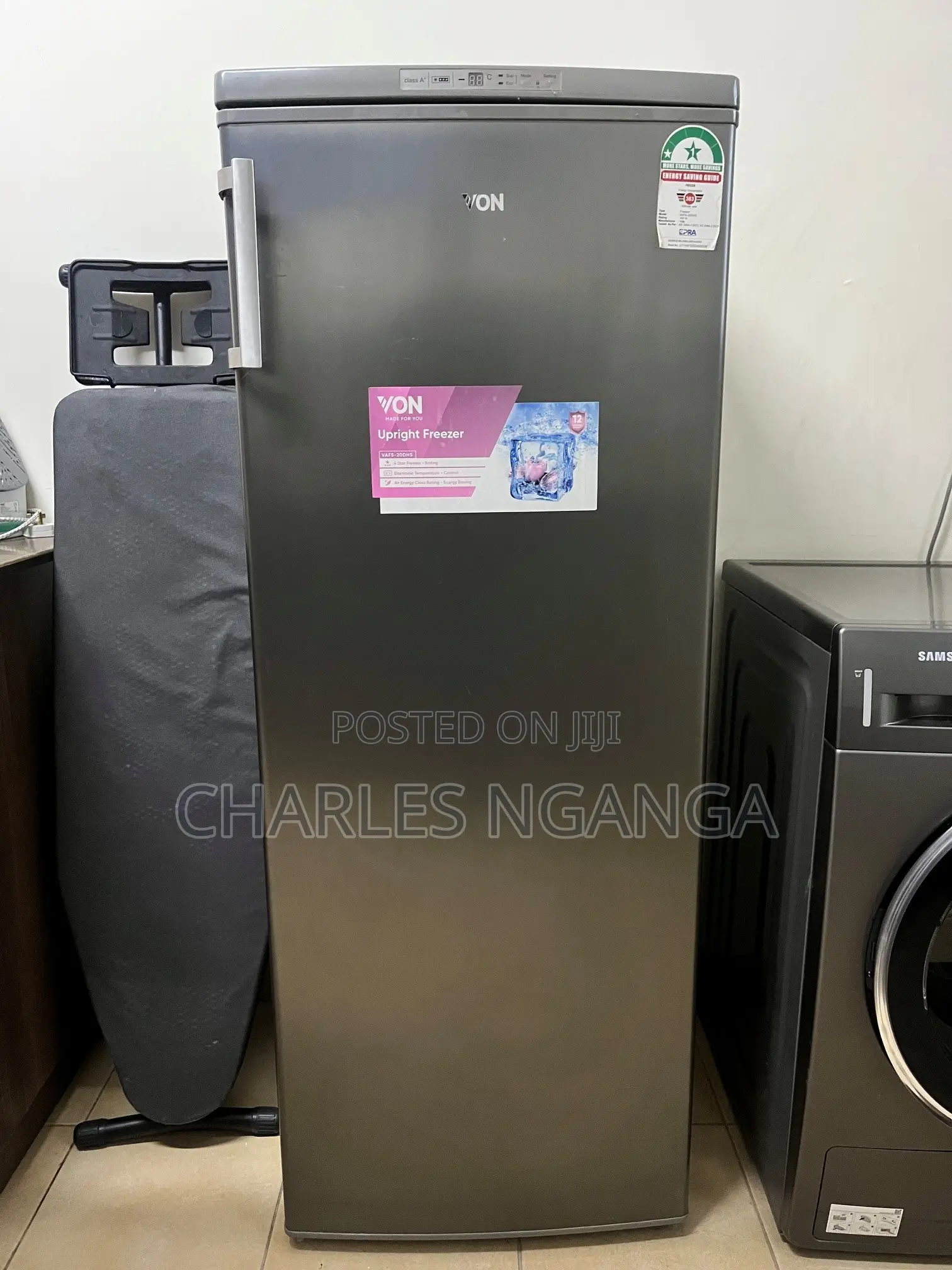 Von VAFS-20DHS 182l Upright Freezer