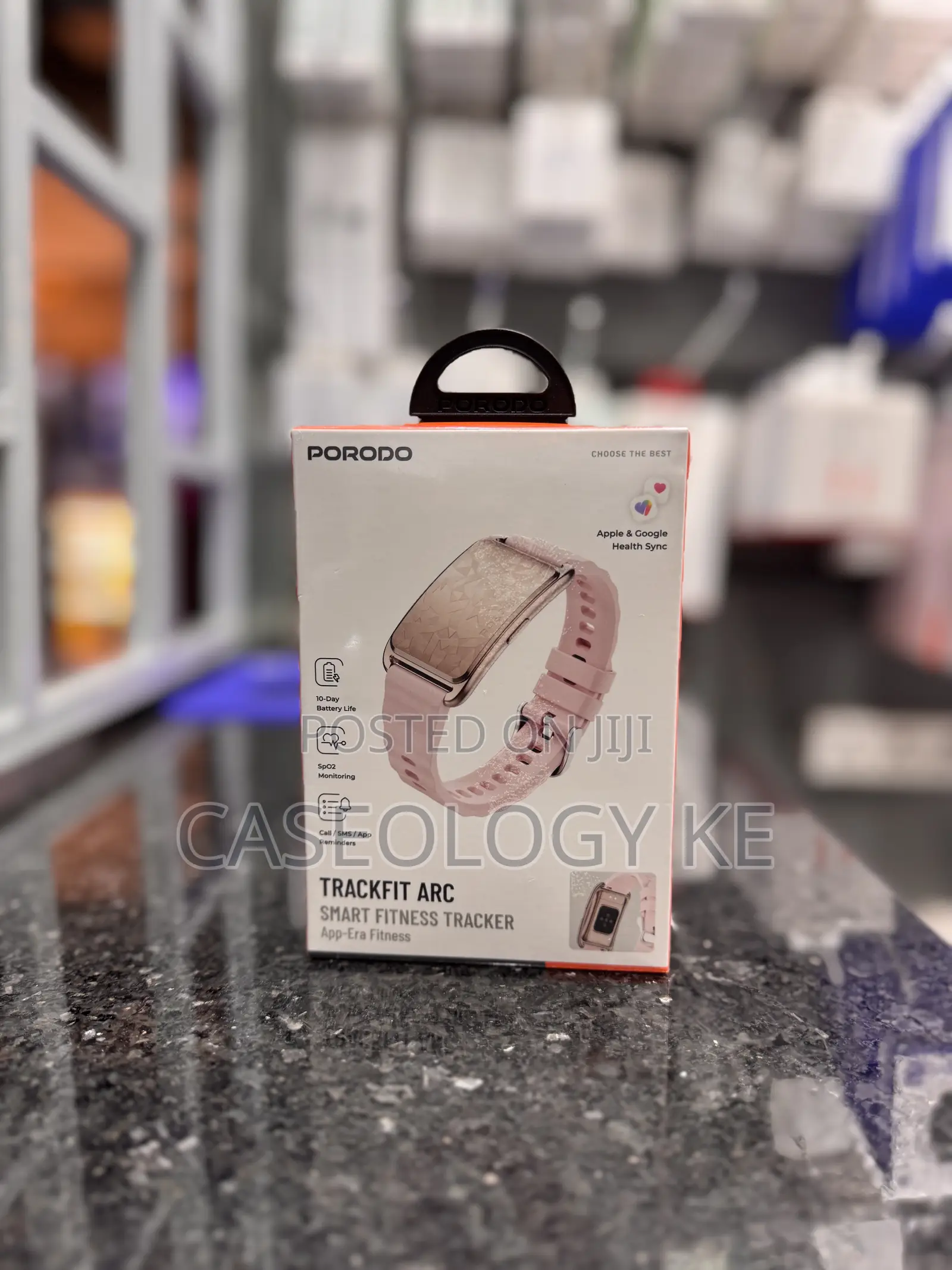 Porodo Trackfit Arc Smart Fitness Tracker (Pink)