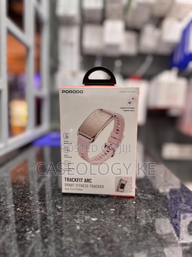 Porodo Trackfit Arc Smart Fitness Tracker (Pink)