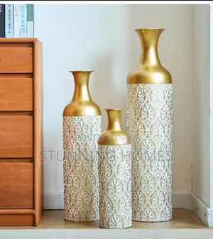 3pcs Metallic Vases