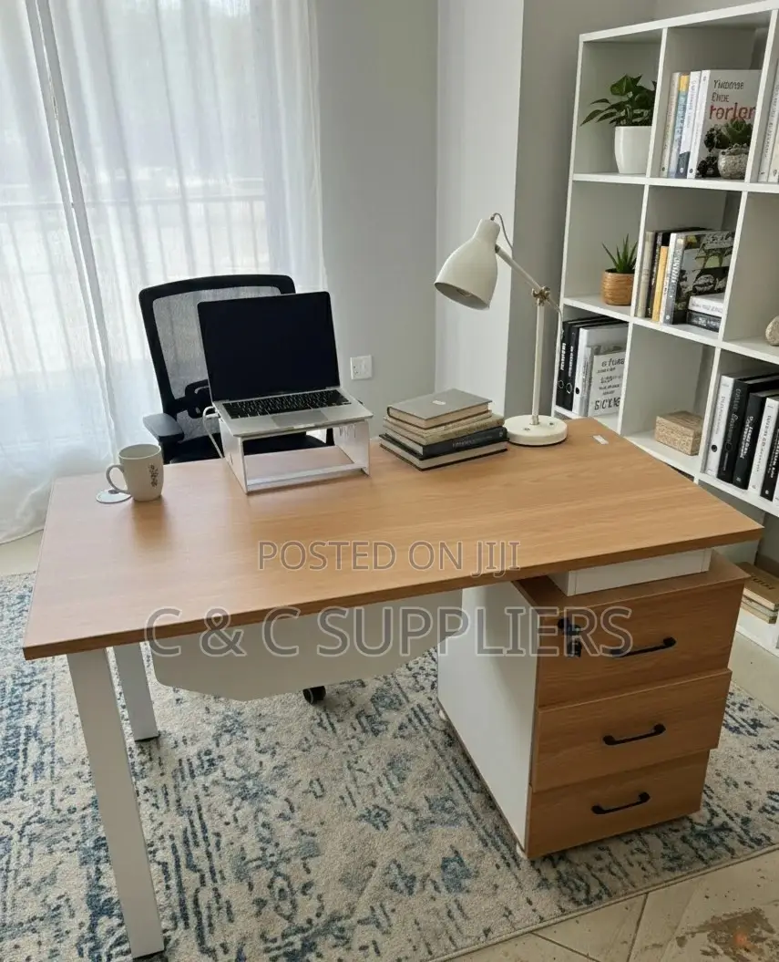 Advanced Modern Brown Study Desk-10cm
