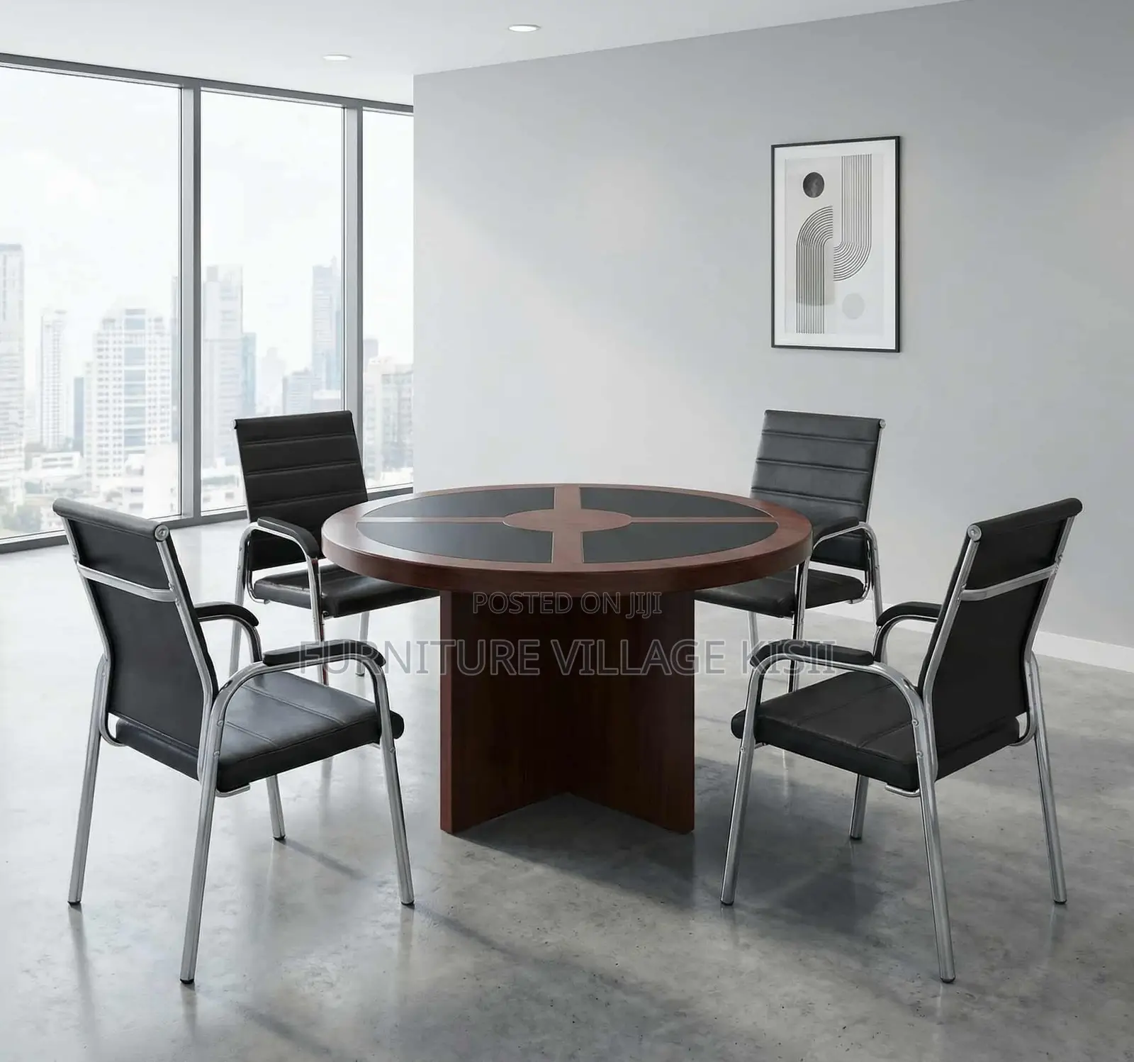 Conference Table; 4Seater Mahogany Meeting Table