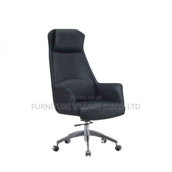 Office Chair; High Back Leather Boss Executive Seat