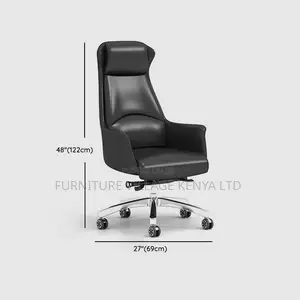 Office Chair; High Back Leather Boss Executive Seat