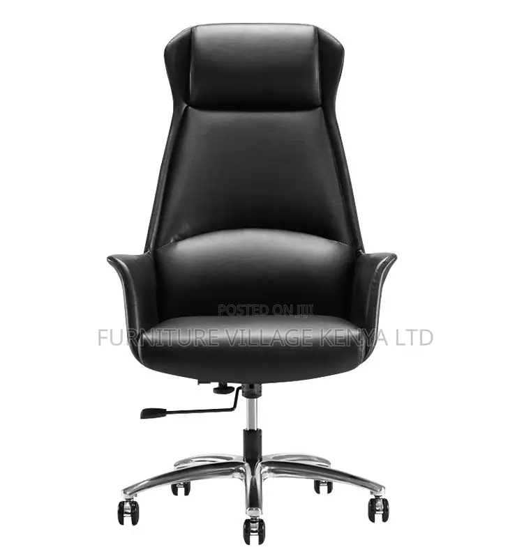 Office Chair; High Back Leather Boss Executive Seat