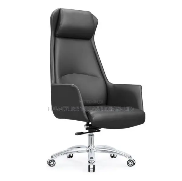 Office Chair; High Back Leather Boss Executive Seat