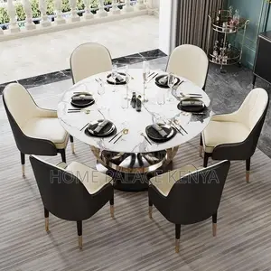 Dining Set; Contemporary Round Kitchen Dining Set for Modern Homes