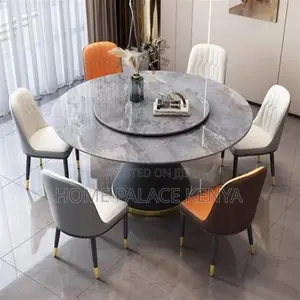 Dining Set; Contemporary Round Kitchen Dining Set for Modern Homes