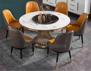 Dining Set; Contemporary Round Kitchen Dining Set for Modern Homes