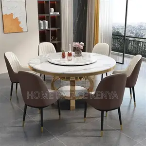 Dining Set; Contemporary Round Kitchen Dining Set for Modern Homes