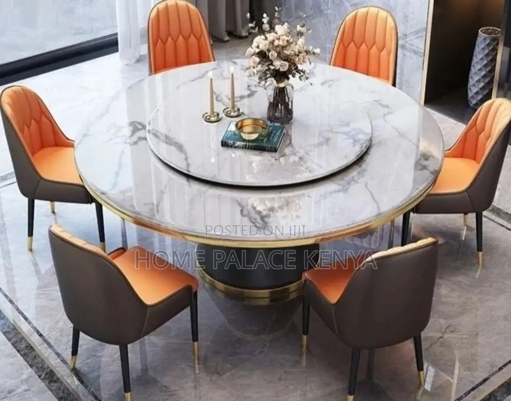 Dining Set; Contemporary Round Kitchen Dining Set for Modern Homes