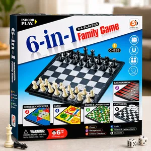 6-in-1 Family Board Game Set