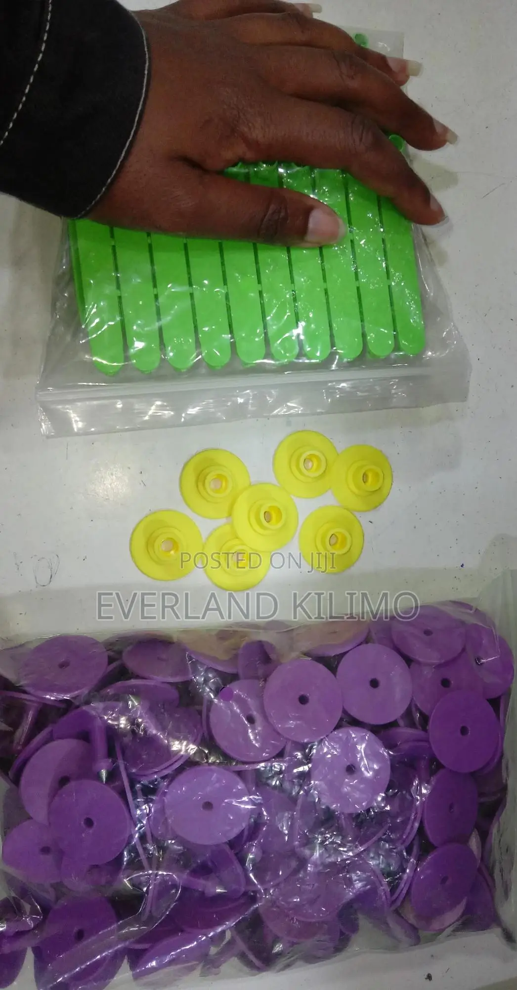 Plastic Livestock Animal Identification Round Ear Tags