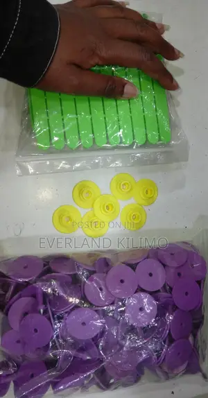 Plastic Livestock Animal Identification Round Ear Tags