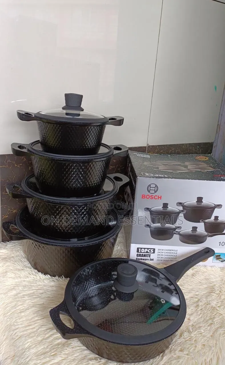 *11pcs New Design Bosch Granite Cookware Set