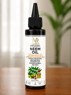 Pure Organic Neem Oil (With Cold Pressed Sunflower Oil) 100ml