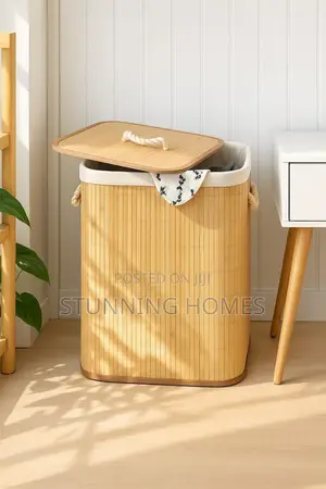 Foldable Bamboo Laundry Basket