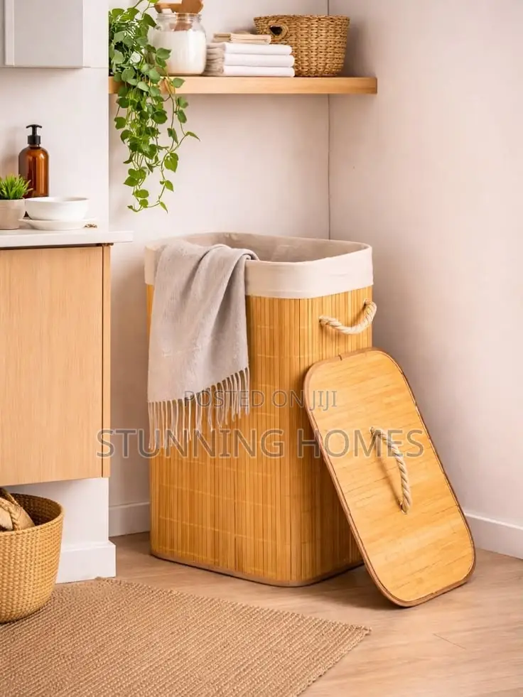 Foldable Bamboo Laundry Basket