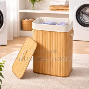 Foldable Bamboo Laundry Basket
