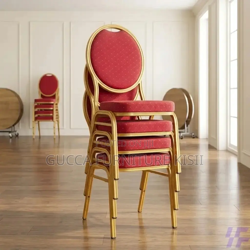 Conference Chairs; Red Conference Event Banquet Chair