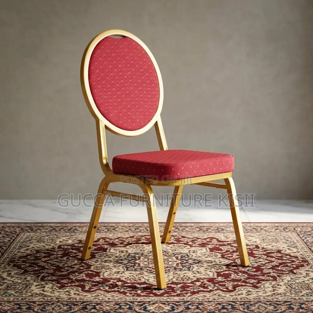 Conference Chairs; Red Conference Event Banquet Chair