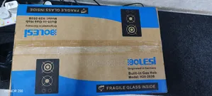 Bolesi Hob 2 Burners Inbuilt Gas Glass Tampared Hob