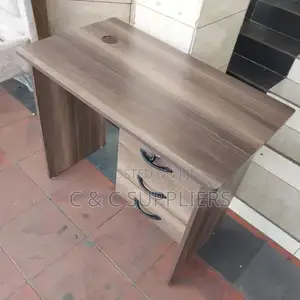0.9M Brown Woodgrain Finish Office Desk