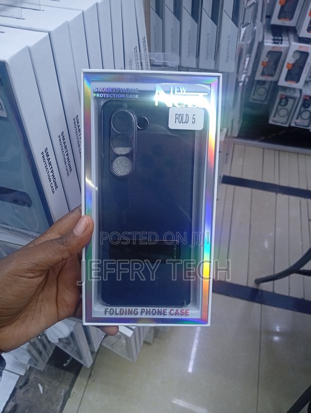 Blue Folding Phone Case With an for the Samsung Galaxy Z Fold 5