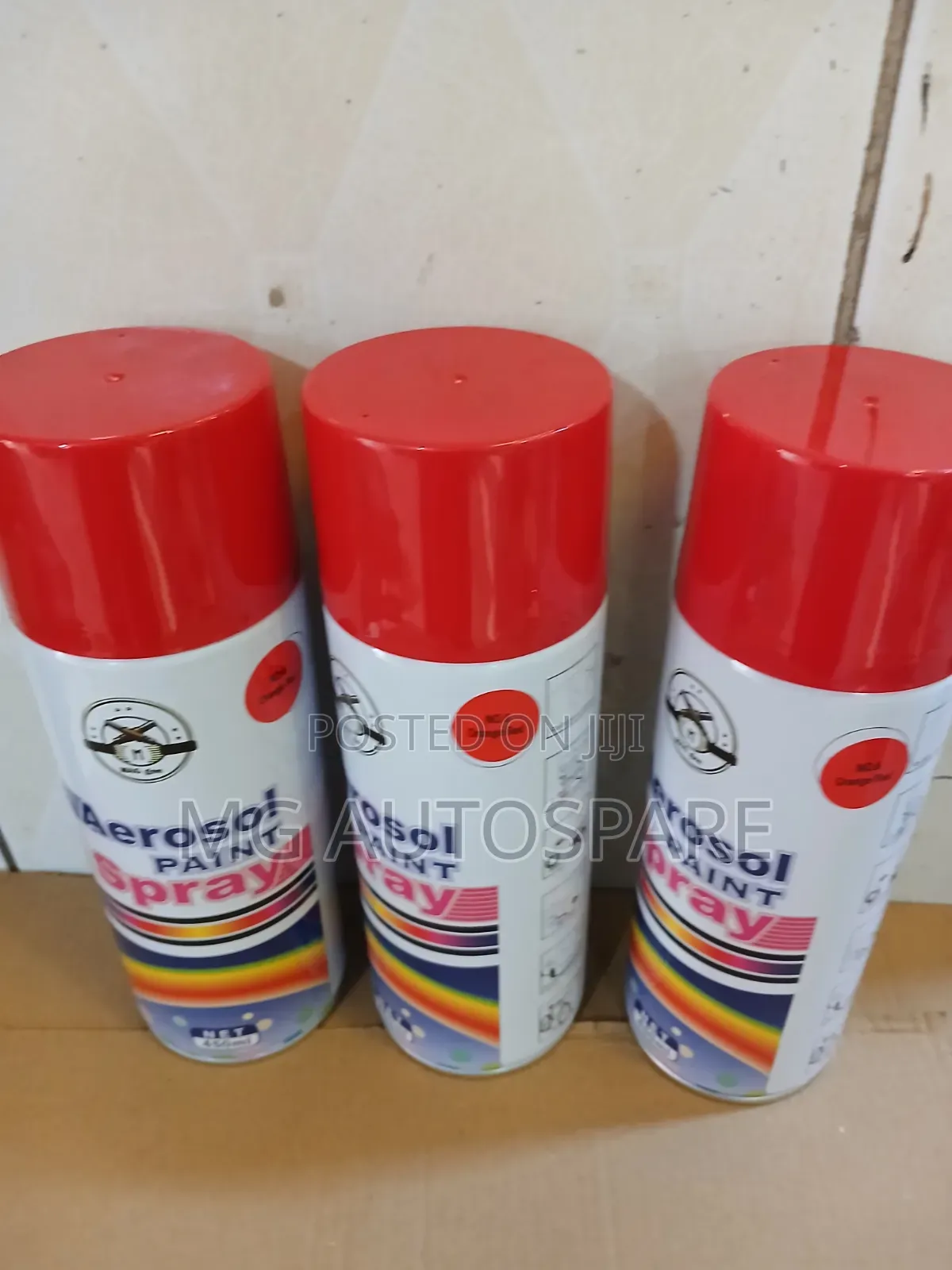 Orange-Red Spray Paint