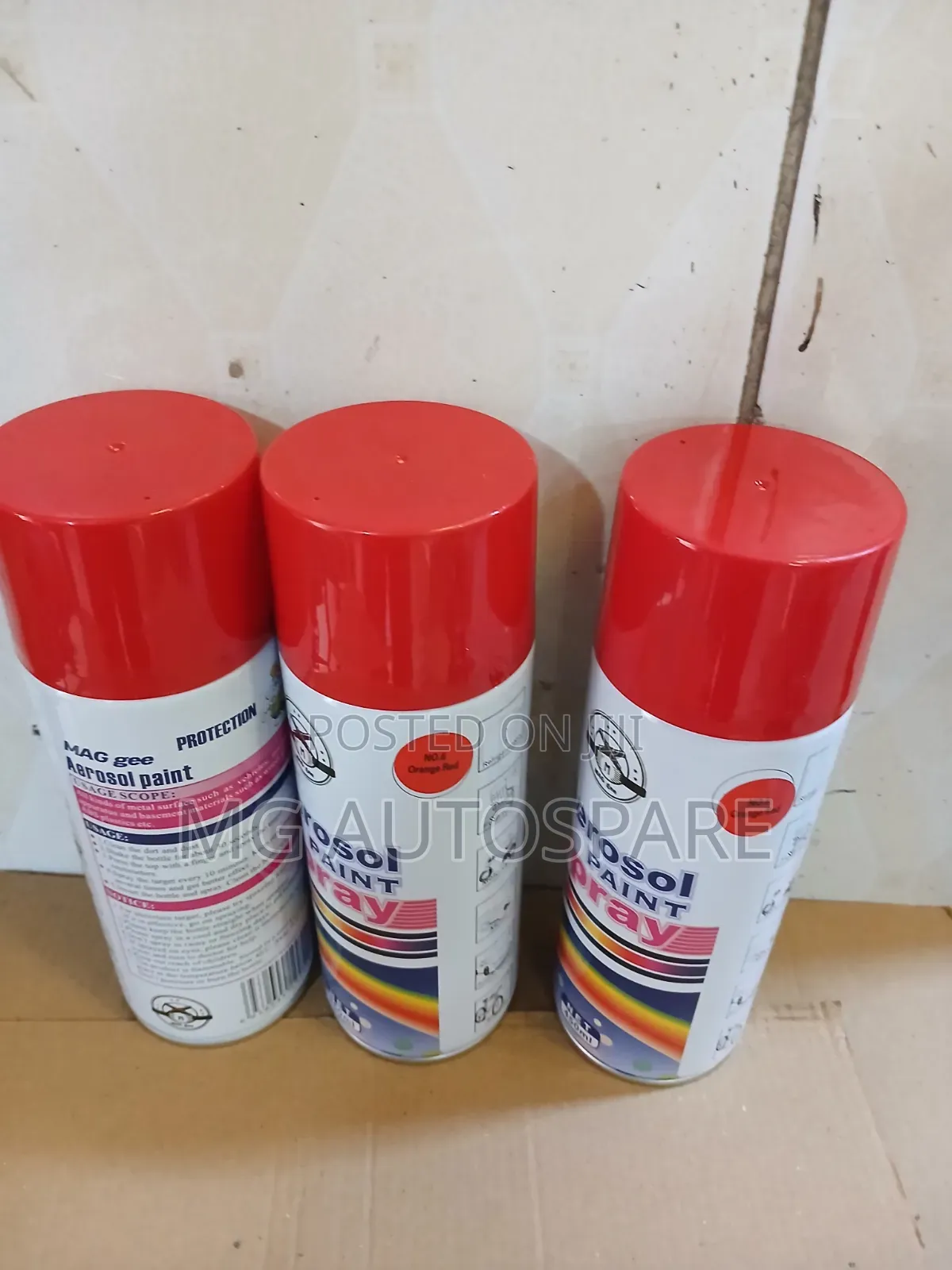 Orange-Red Spray Paint