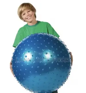 Blue Spiked Yoga Ball
