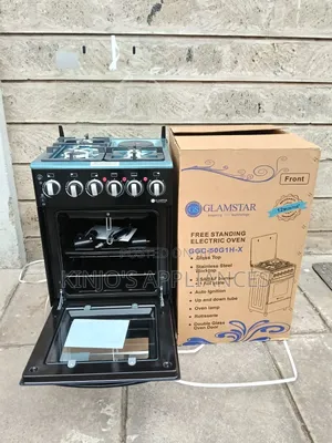 Glamstar Black 50×55 Standing 3+1 Cooker