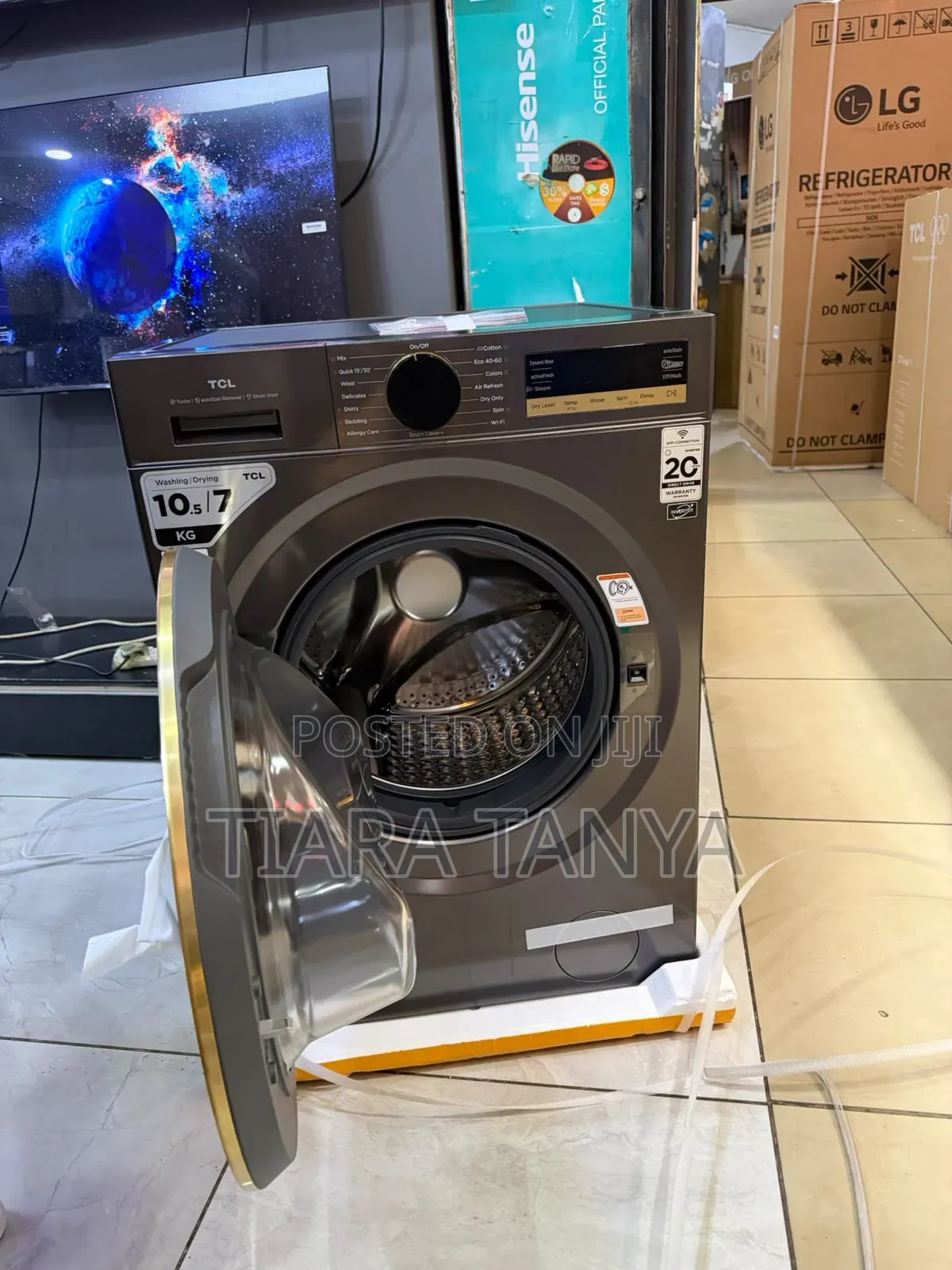 TCL 10kg Wash and 7kg Dry Front Load Washing Machine C7110WDG