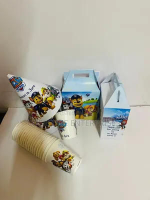Customized Kids Party Treat Boxes and Hats