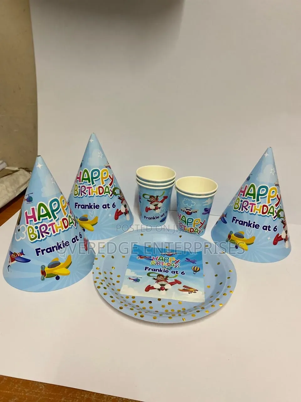 Customized Kids Party Treat Boxes and Hats