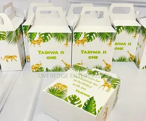 Customized Kids Party Treat Boxes and Hats