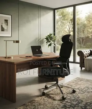 Office Chair; High Back Full Fabric Orthopedic Director Chair