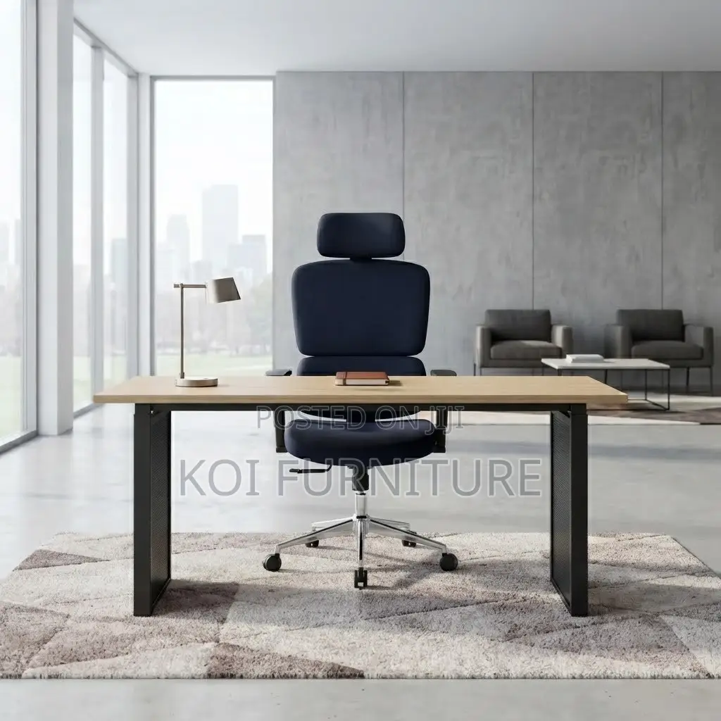 Office Chair; High Back Full Fabric Orthopedic Director Chair