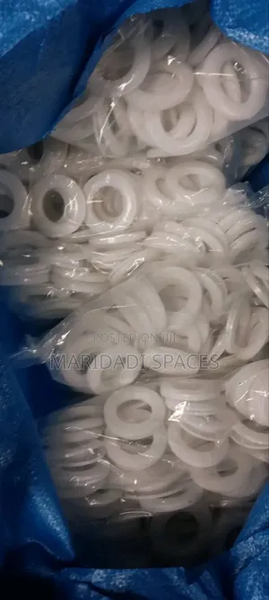 White Plastic Curtain Rings