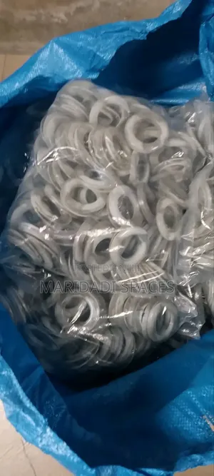 White Plastic Curtain Rings
