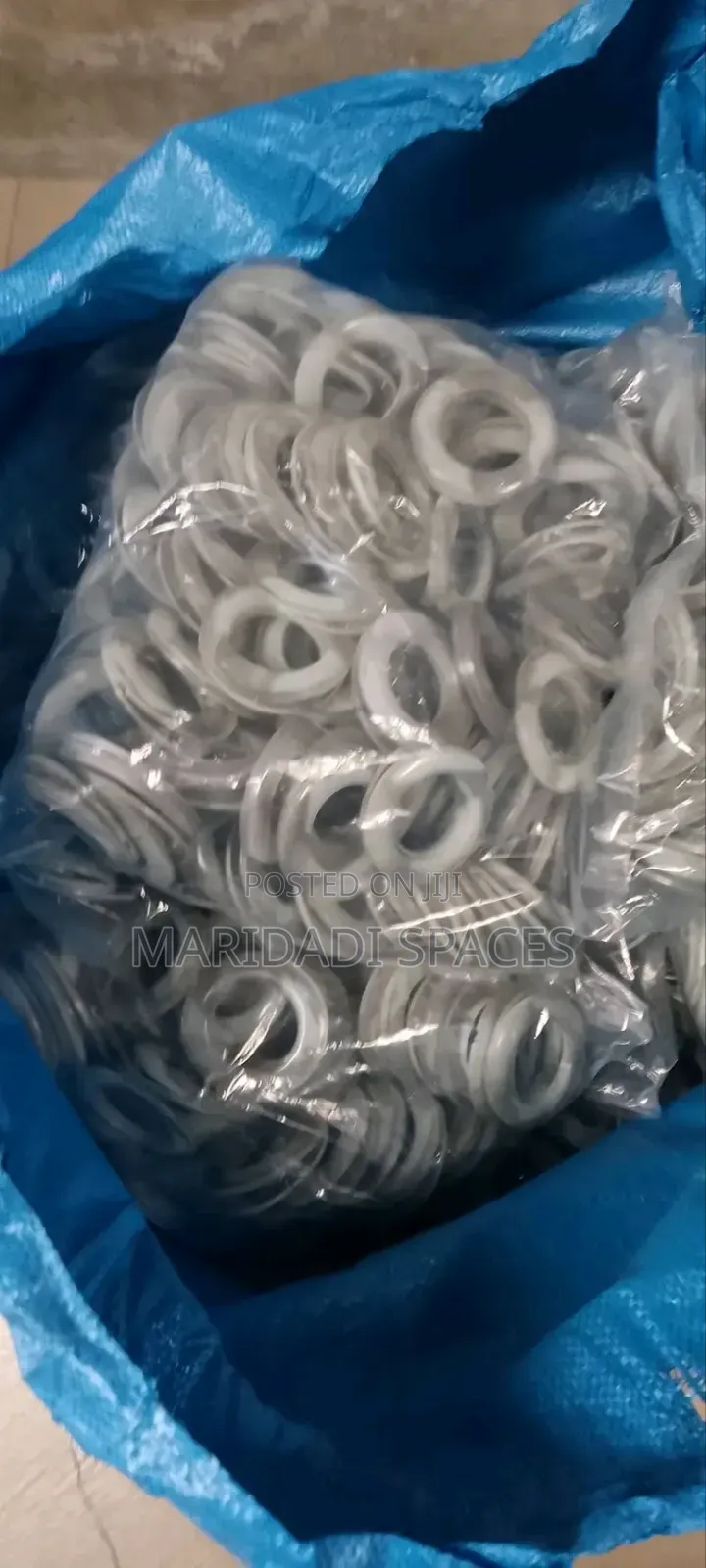 White Plastic Curtain Rings