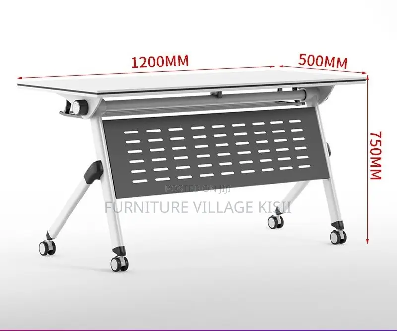 Office Table; Foldable Metallic Training Table
