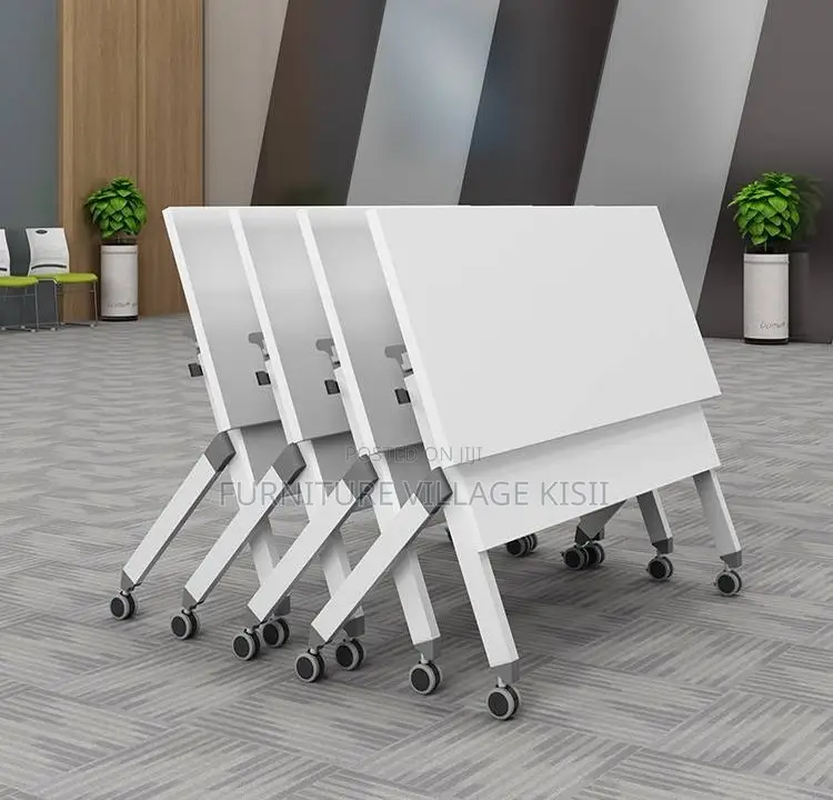 Office Table; Foldable Metallic Training Table