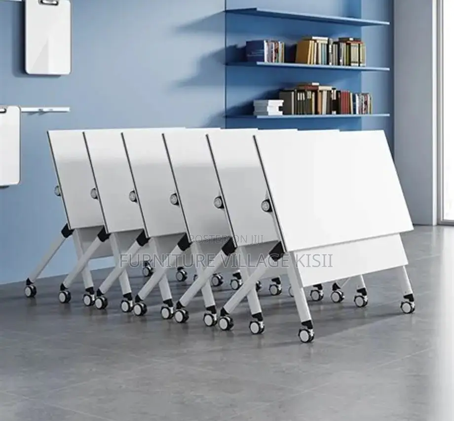 Office Table; Foldable Metallic Training Table