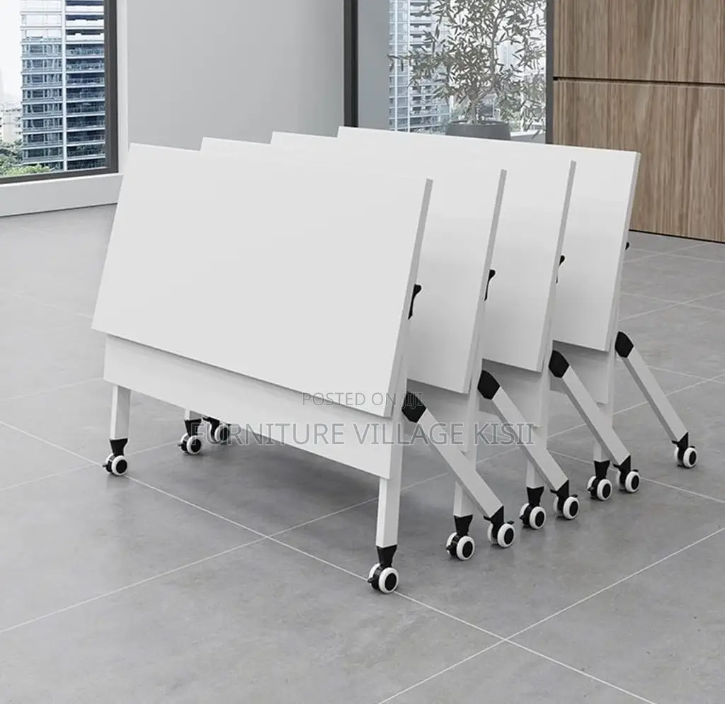 Office Table; Foldable Metallic Training Table