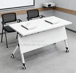 Office Table; Foldable Metallic Training Table